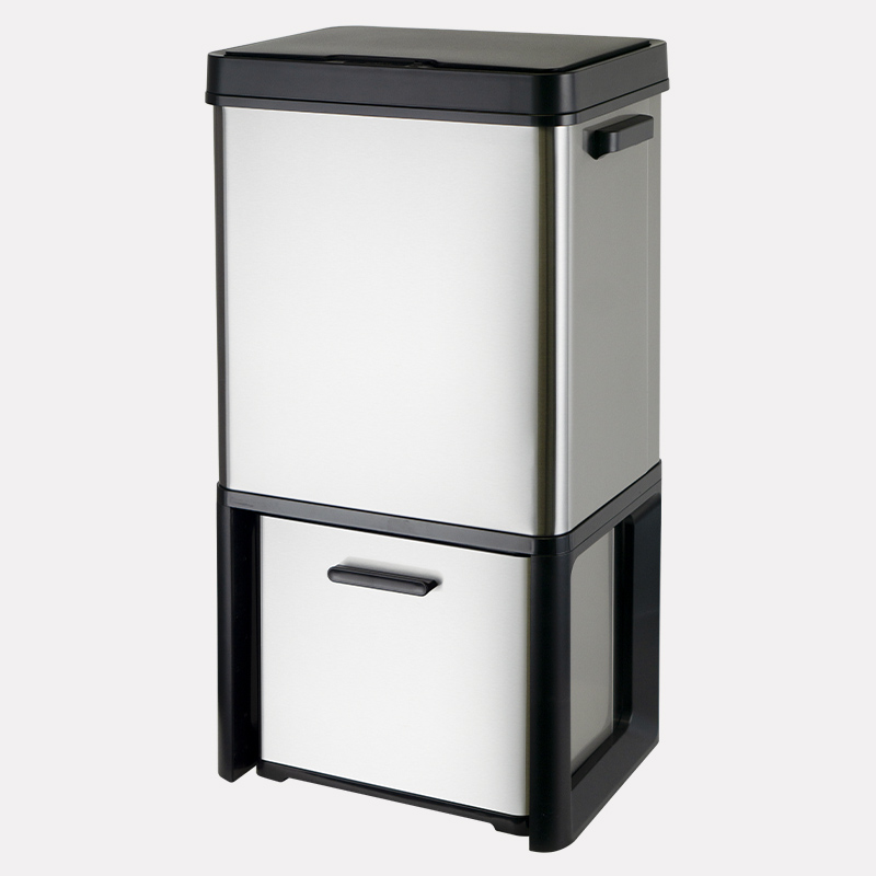 Double Open Recycling Sensor Bin-72L